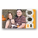 Boo Border -- Horizontal Halloween Photo Card