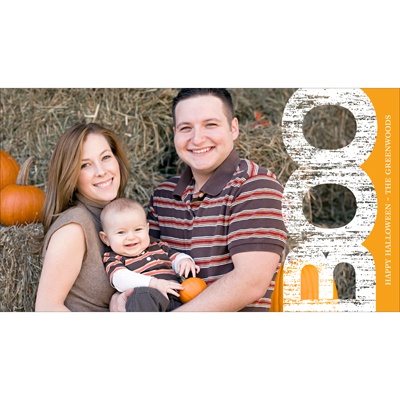 THE GOLDEN TICKET -- BOY PHOTO BIRTH ANNOUNCEMENT, 2in. x 4in. Folded Holiday Card
