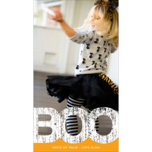 Boo Border -- Vertical Halloween Photo Card