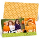Dangling Spider -- Uniqiue Halloween Photo Card