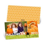 Dangling Spider -- Uniqiue Halloween Photo Card