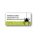 Dangling Spider -- Halloween Address Label