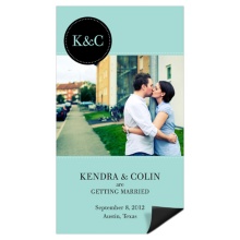 Initials and Dates -- Save the Date Magnet