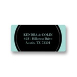 Dotted Circle -- Save the Date Address Labels
