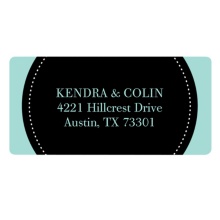 Dotted Circle -- Save the Date Address Labels