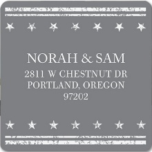 Star the Date -- Save the Date Address Labels