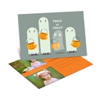 Ghostly Sight -- Halloween Photo Postcard