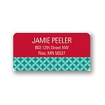 Snowman  Picture Face Address Label