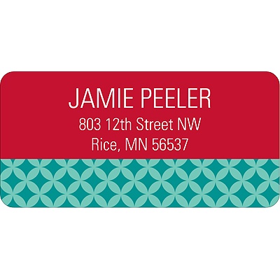 Snowman  Picture Face Address Label