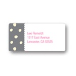 Polka Dots and Scallops -- Custom Address Labels