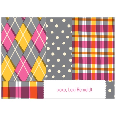 Pattern Patchwork -- Sweet 16 Thank You Cards