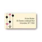 Hanging Hearts and Stars -- Address Labels