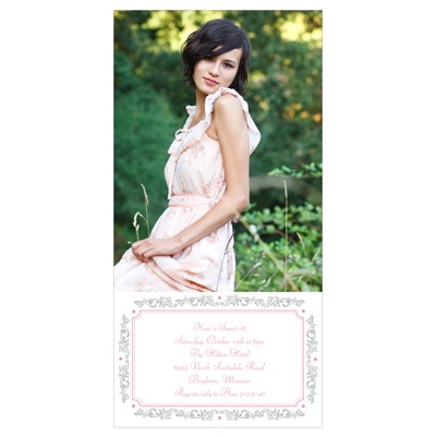 THE GOLDEN TICKET -- BOY PHOTO BIRTH ANNOUNCEMENT, 2in. x 4in. Folded Holiday Card