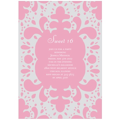 Modern Splash -- Sweet 16 Party Invitations