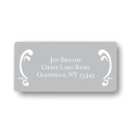 Curled Up in Elegant -- Address Labels