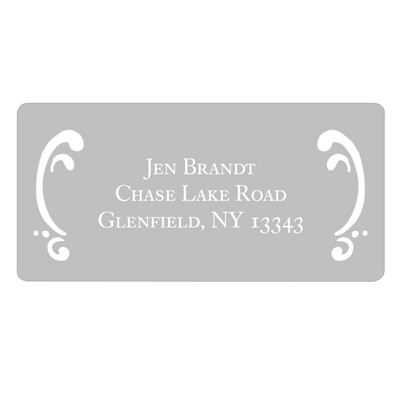 Curled Up in Elegant -- Address Labels