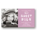 Etched in Wood -- Sweet 16 Photo Invitation