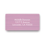 Etched in Wood -- Address Label