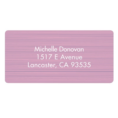 Etched in Wood -- Address Label