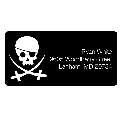 Pirate Perfection -- Kids Address Labels