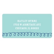 Swirl Border - Kids Address Labels