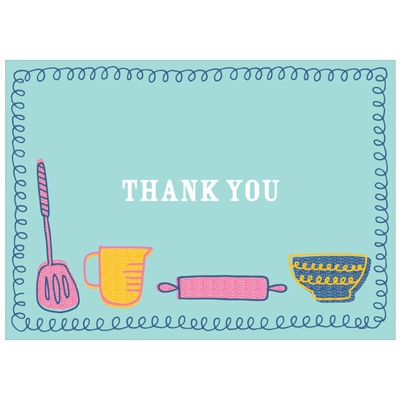 Kitchen Confections -- Kids Thank You Cards