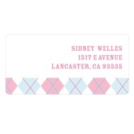 Argyle Edging in Pink 