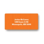 Vertical Texture in Orange -- Kids Address Labels