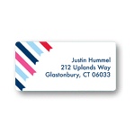 Striped Endings -- Kids Address Labels