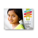 Ring Around the Ribbon -- Modern Kids Birthday Invitations