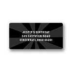 Two-tone Rays -- Kids Address Labels