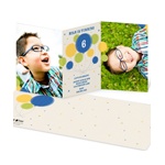 Balloon Craze in Blue -- Unique Kids Birthday Invitations