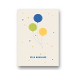 Balloon Craze in Blue -- Kids Thank You Cards