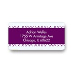 Covered Cross Stitch -- Kids Address Label