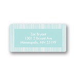 Series of Stripes in Blue -- Kids Address Labels