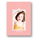 Framed Moment in Pink -- Kids Photo Thank You Cards