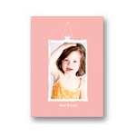 Framed Moment in Pink -- Kids Photo Thank You Cards