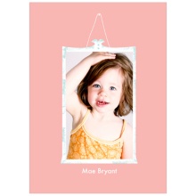 Framed Moment in Pink -- Kids Photo Thank You Cards