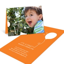 Birthday Sparks -- Kids Photo Birthday Invitations