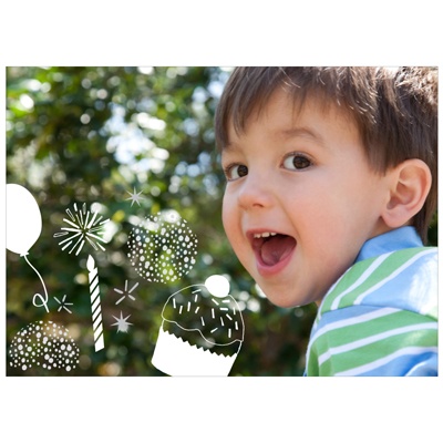 Birthday Sparks -- Kids Thank You Cards