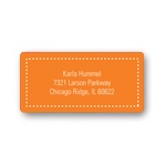 Fun Dots in Orange -- Kids Address Labels