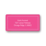 Fun Dots in Pink -- Kids Address Labels