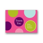 Fun Dots in Pink -- Kids Thank You Cards