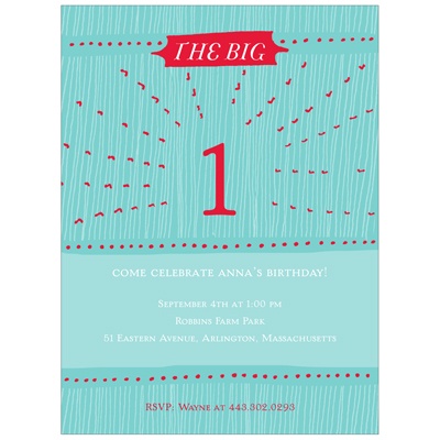 Radiant One -- 1st Birthday Party Invitations