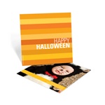 Striped Halloween Greetings -- Halloween Photo Card
