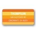Striped Halloween Greetings -- Halloween Address Label