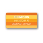 Striped Halloween Greetings -- Halloween Address Label