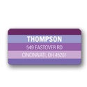 Shades of Purple -- Halloween  Address Label