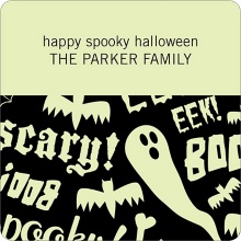 Spooky Halloween Sayings -- Personalized Stickers