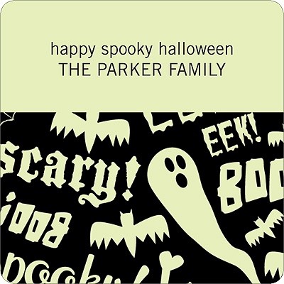 Spooky Halloween Sayings -- Personalized Stickers